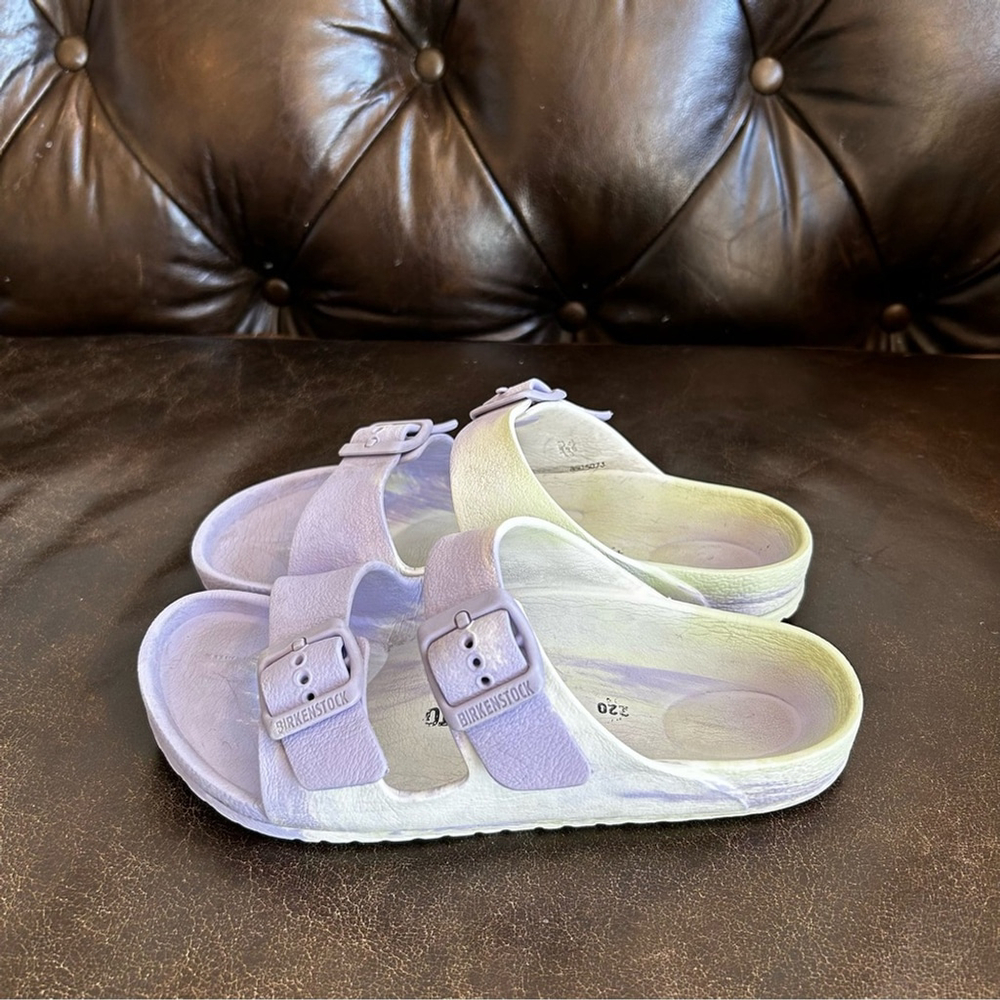 Birkenstock Kids Sandals in Purple and White